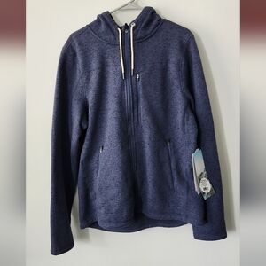 Iceburg Blue Zip-Up Hoodie Men's Medium NWT